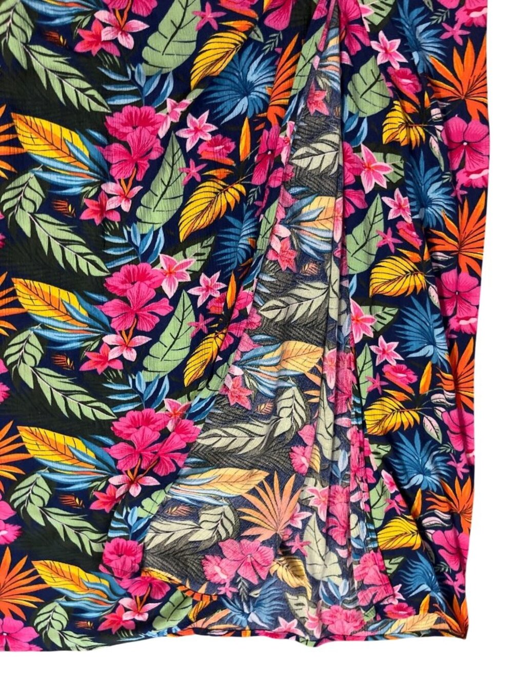 Serra Women’s M Tropical Floral Swim Cover-Up Skirt Twist Front Used Pull-On - Picture 5 of 11